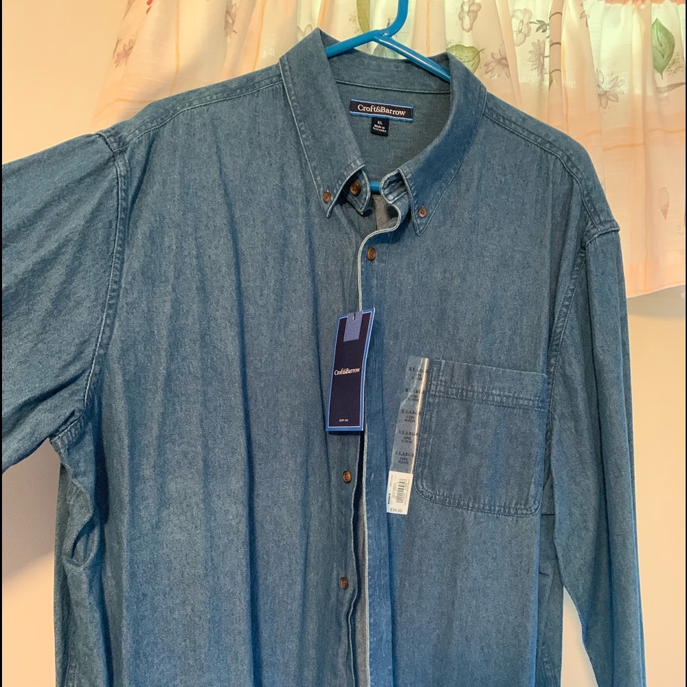 Men’s button down denim shirt